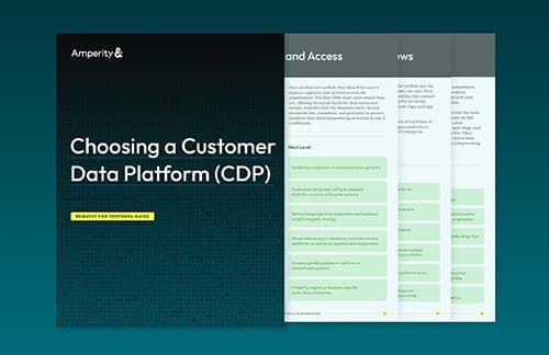 First few pages of guide titled Choosing a Customer Data Platform